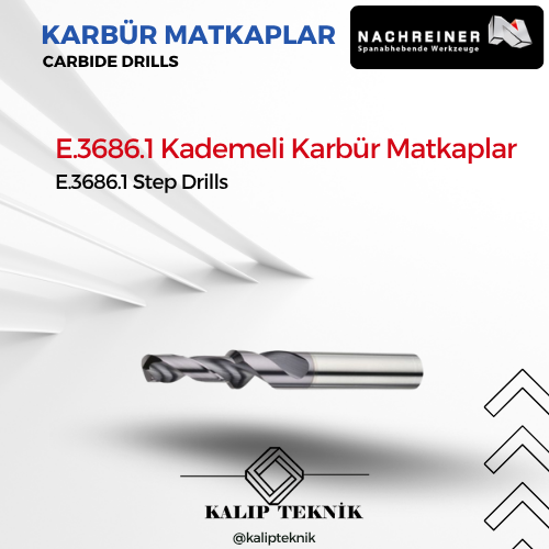 Kademeli Karbür Matkap | E.3686.1 Serisi
